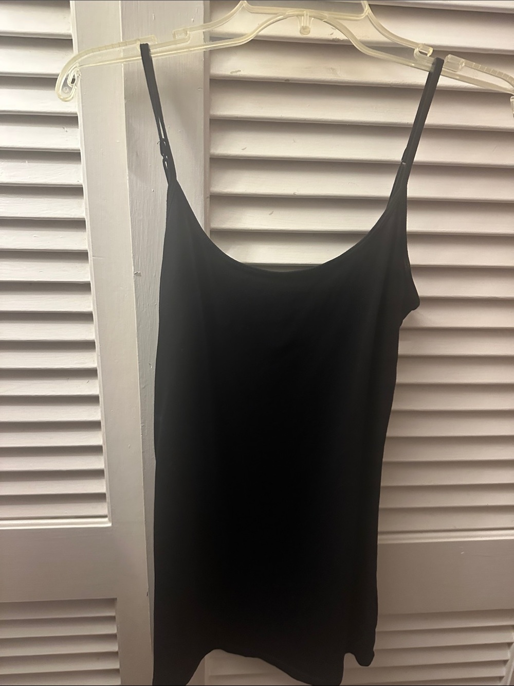 Old Navy Black Satin-Look Slip Cami with Adjustable Straps
